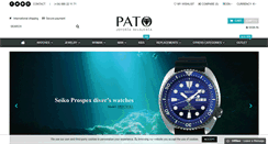 Desktop Screenshot of joyeriapato.com